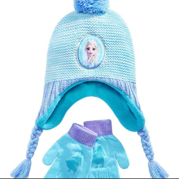 Other - *** NEW *** Frozen Knit Hat with Matching Mitten - Little Girls